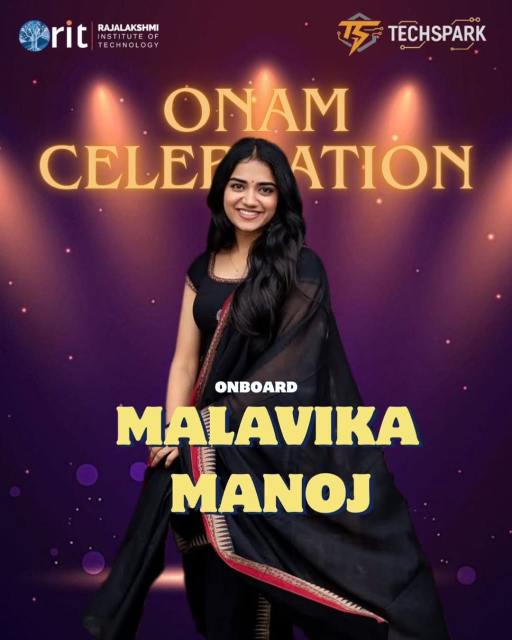 Onam Celebration event poster